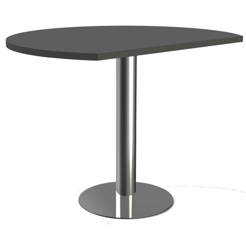 Kerkmann table d'appoint ARTLINE rond, décor bois blanc, diamètre 100 cm