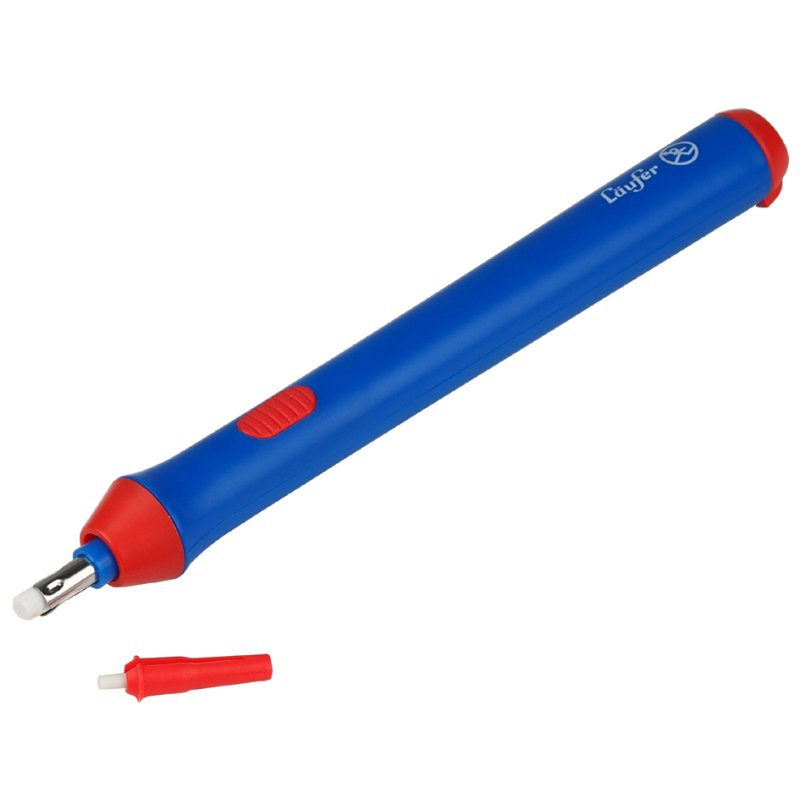 Läufer gomme électrique, pointes interchangeables, bleu, 23 pièces