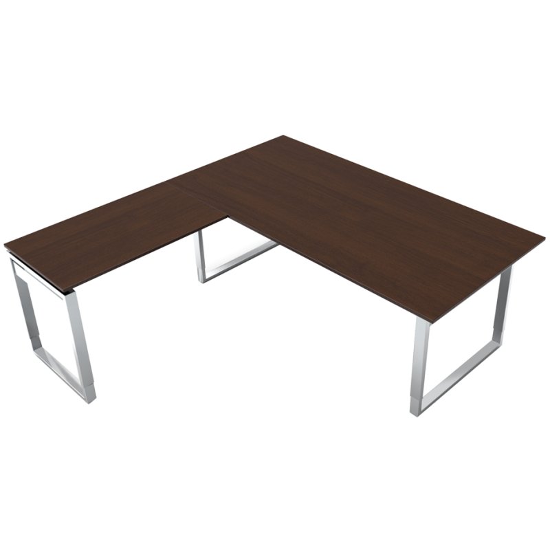kerkmann bureau AVETO avec surélévation, hauteur réglable, blanc, 180×80 cm
