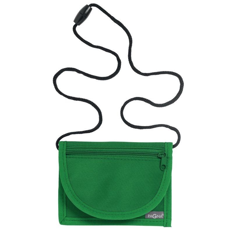 PAGNA pochette poitrine nylon, noir, 130×100 mm, fermeture éclair