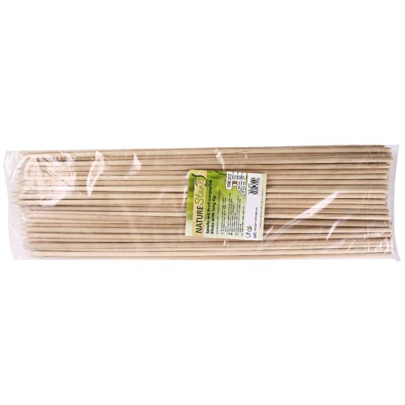 NATURE Star brochettes en bois, 300 mm, 1000 pièces