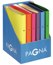 PAGNA ringband PP A4, 2-rings mechaniek, ringdiameter 25 mm, display 12 stuks