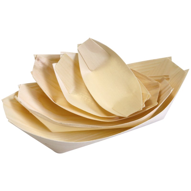 NATURE Star bateaux en bois, bois de pin, 65×42 mm, 50 pièces