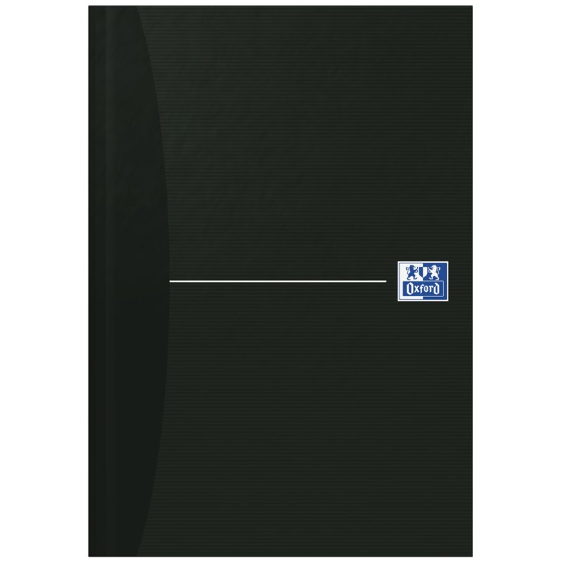 Oxford notitieboek Smart Black A5, gelijnd, gebonden, 96 vel