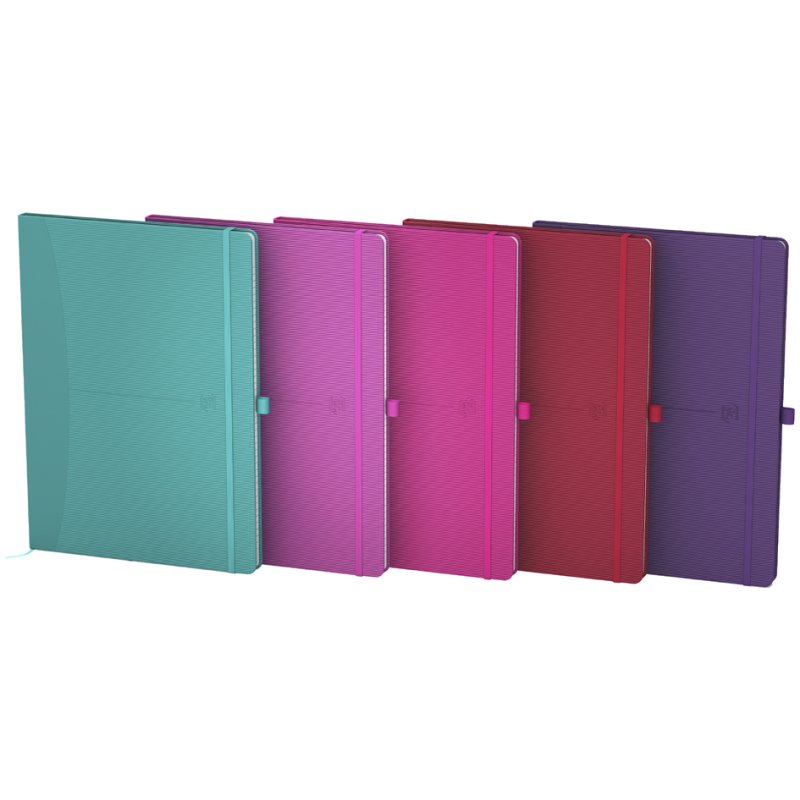 Oxford Carnet Signature B5, quadrillé, couleurs vives, 80 feuilles