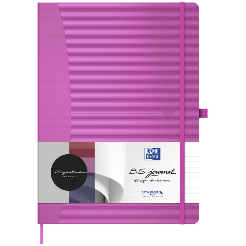 Oxford Carnet Signature B5, quadrillé, couleurs vives, 80 feuilles