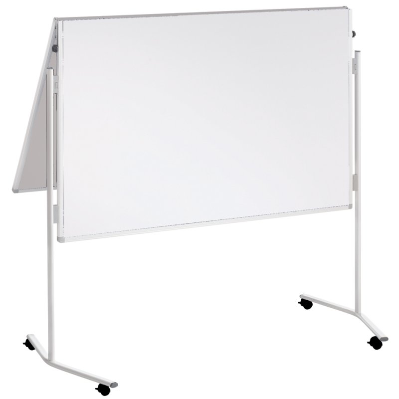 FRANKEN moderatietafel ECO, 150×120 cm, karton wit, aluminium frame