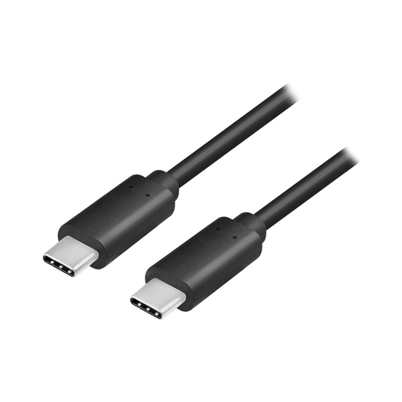 LogiLink Câble USB-C vers USB-C, 1 mètre, noir, USB 3.1