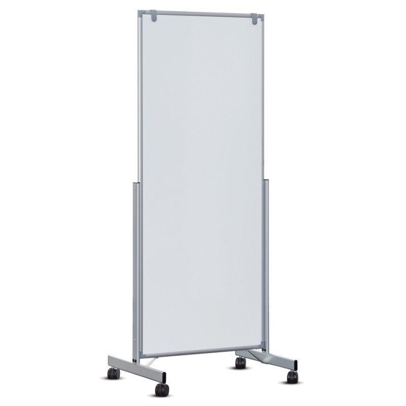 MAUL tableau blanc mobile MAULpro easy2move, magnétique, 750×1800 mm, cadre aluminium