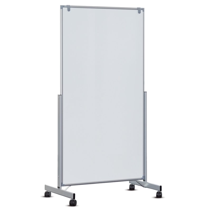 MAUL tableau blanc mobile MAULpro easy2move, magnétique, 750×1800 mm, cadre aluminium