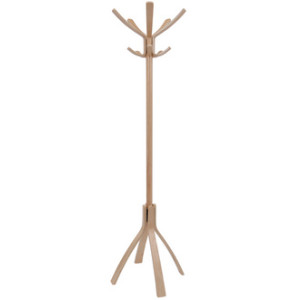 ALBA garderobestandaard CAFE, donker hout, 176 cm hoogte, 10 haken