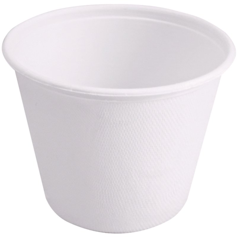 NATURE Star gobelets à soupe fibres de canne, rond, blanc, 425 ml