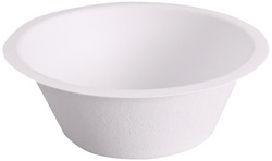 NATURE Star bagasse kom rond, 250 ml, wit, 50 stuks