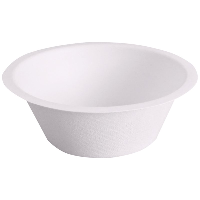 NATURE Star coupelle en bagasse de canne à sucre ronde, blanche, 1000 ml, 25 pièces