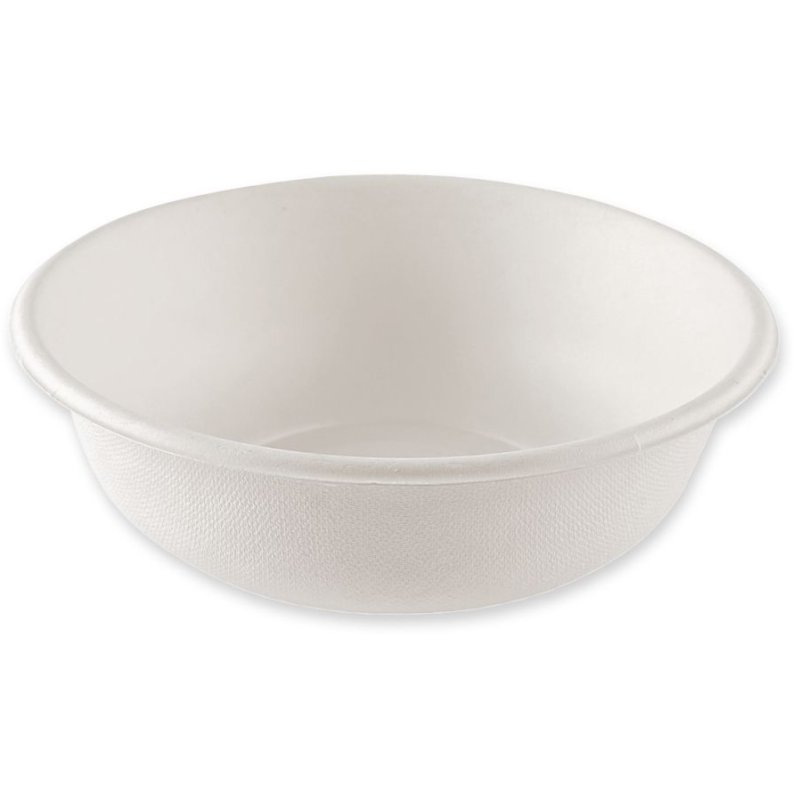NATURE Star coupelle en bagasse de canne à sucre ronde, blanche, 1000 ml, 25 pièces