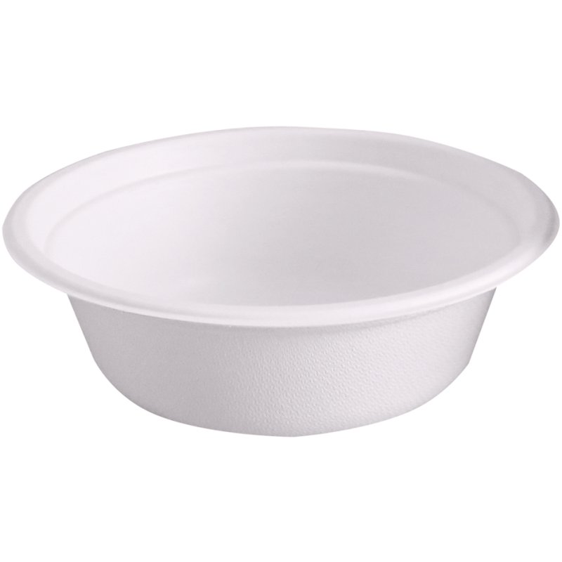 NATURE Star coupelle en bagasse de canne à sucre ronde, blanche, 1000 ml, 25 pièces