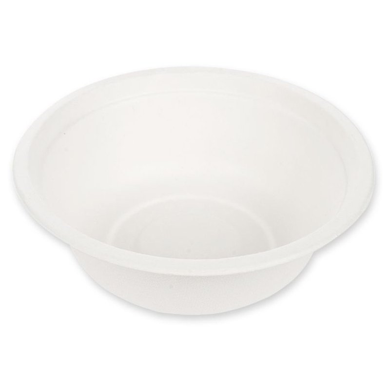 NATURE Star coupelle en bagasse de canne à sucre ronde, blanche, 1000 ml, 25 pièces