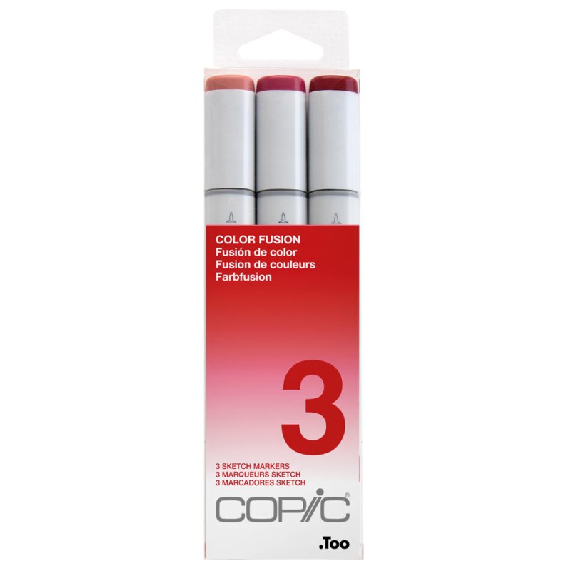 COPIC markers sketch Color Fusion 3, alcohol-based, refillable, 3 pieces