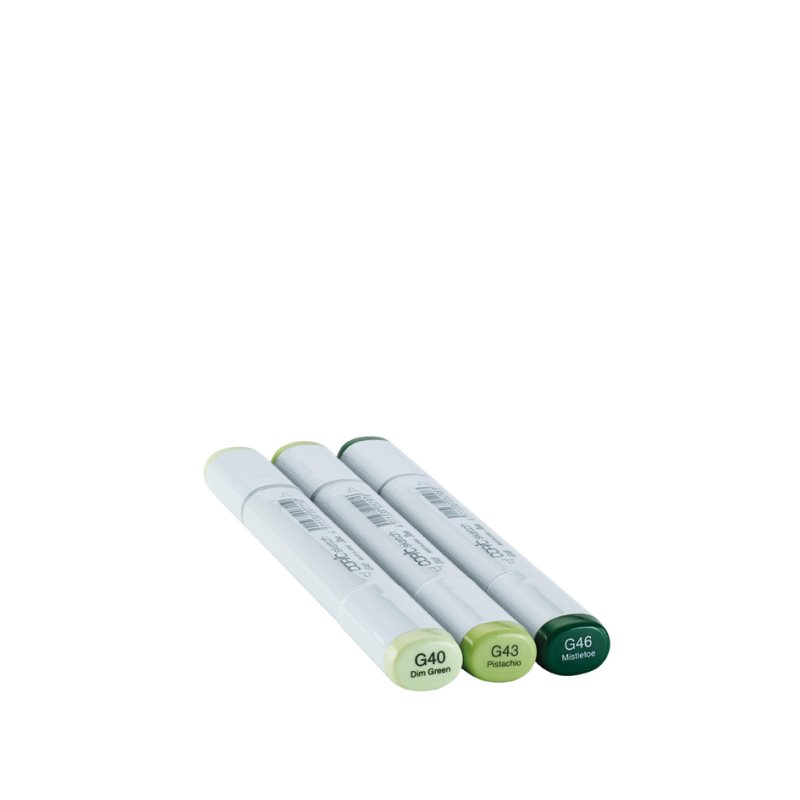 COPIC Marker sketch Color Fusion 5, refillable, G40/G43/G46, 3 pieces