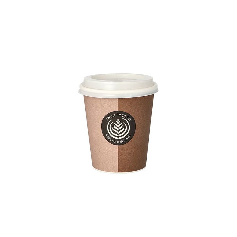 STARPAK gobelets à café en carton To Go, 0,3 litre, avec couvercle, 10 pièces