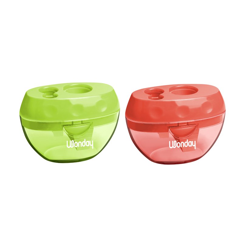 Wonday pencil sharpener, assorted colours, up to 17 mm, plastic