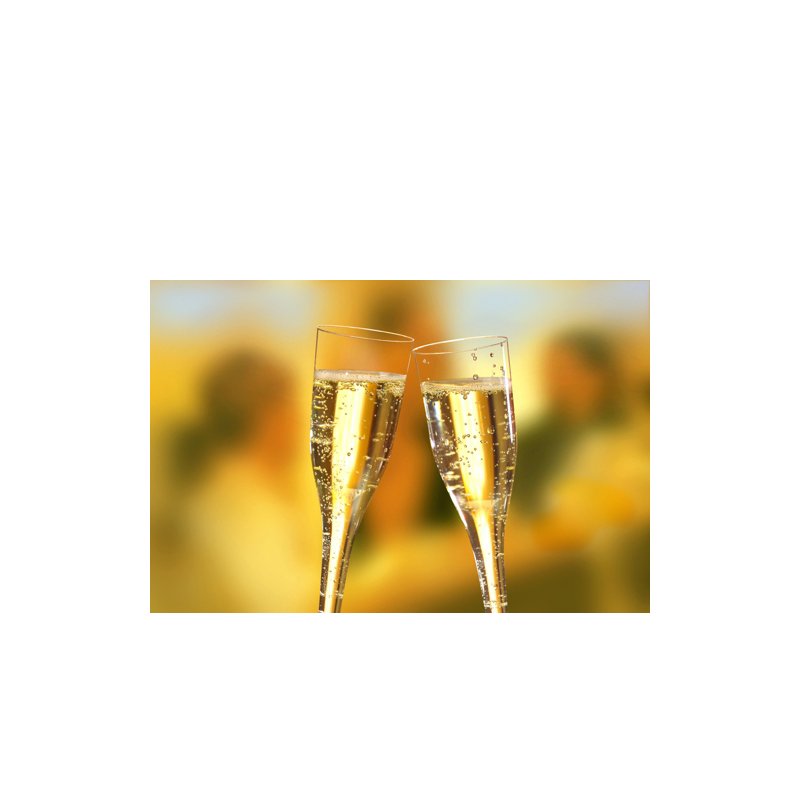 STARPAK flûtes à champagne plastique, 0,1 litre, transparent, 10 pièces