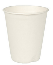 PAPSTAR drinkbekers suikerriet, 0,2 l, wit, 12 stuks