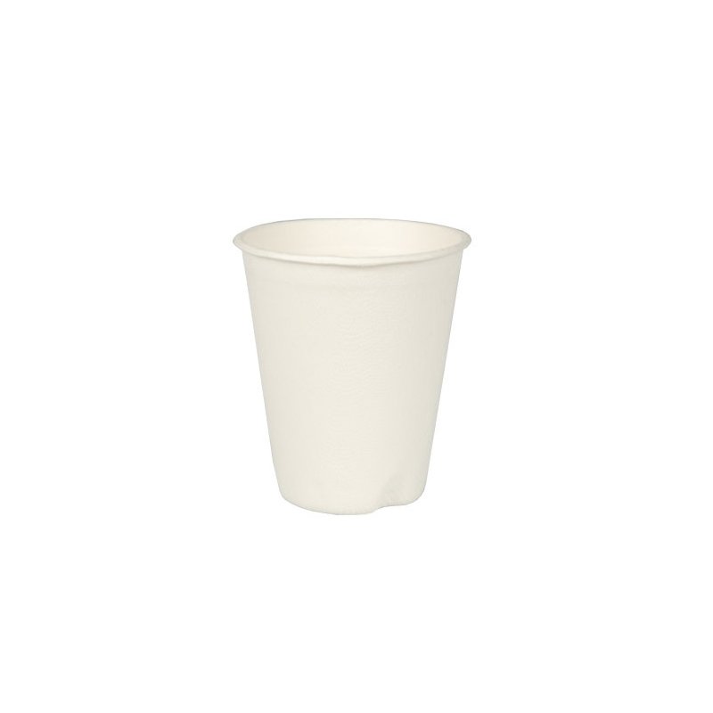 PAPSTAR gobelets à boire bagasse, 0,2 l, blanc, 40 pcs