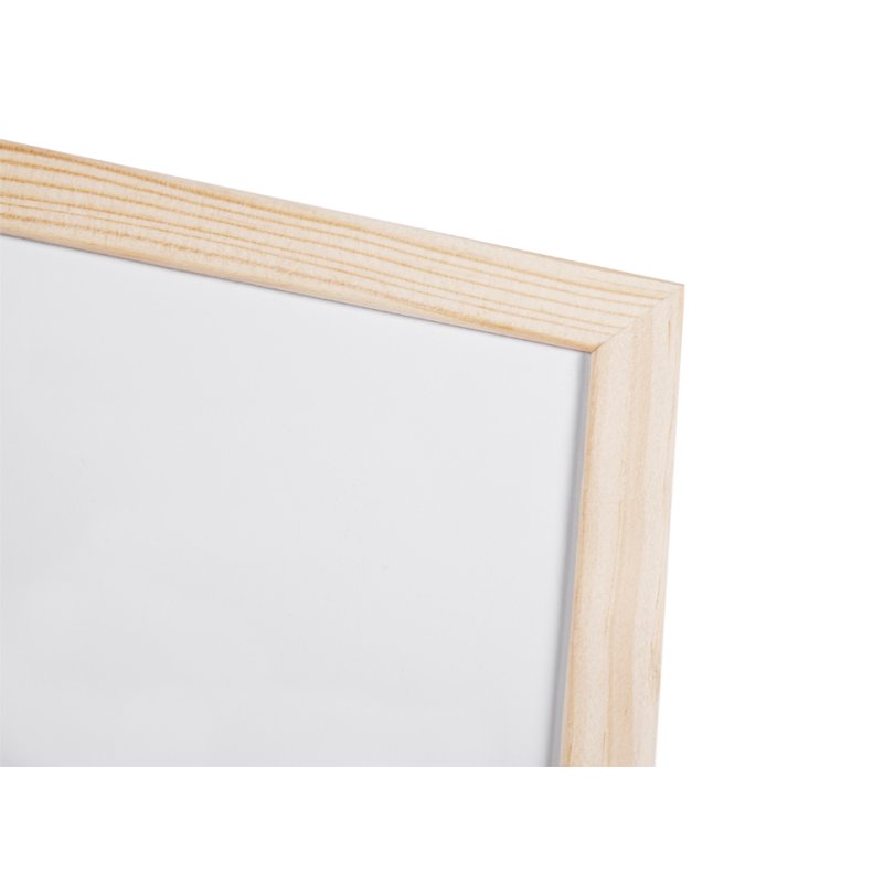 Bi-Office witbord met houten omlijsting, magnetisch, 90×60 cm