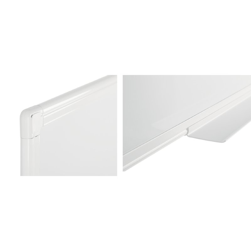 Bi-Office Maya tableau blanc antibactérien, 90×60 cm, surface acier laqué blanc