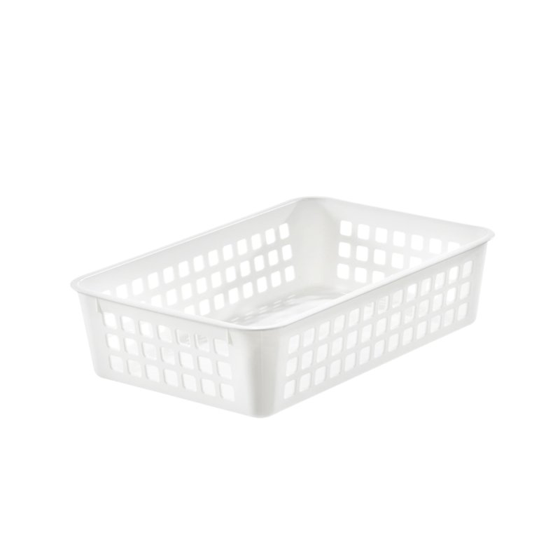 smartstore boîte de rangement BASKET RECYCLED, blanc, 2 litres, plastique recyclé