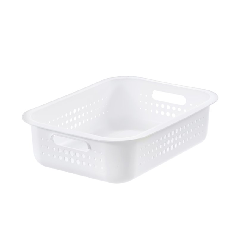 smartstore boîte de rangement BASKET RECYCLED, blanc, 2 litres, plastique recyclé