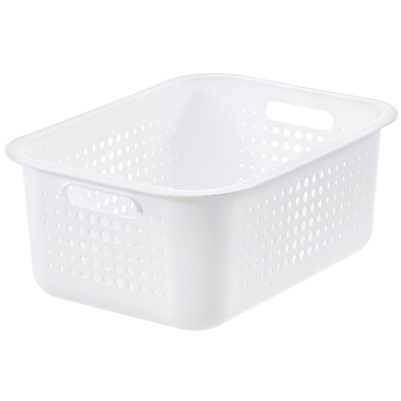 smartstore boîte de rangement BASKET RECYCLED, blanc, 2 litres, plastique recyclé