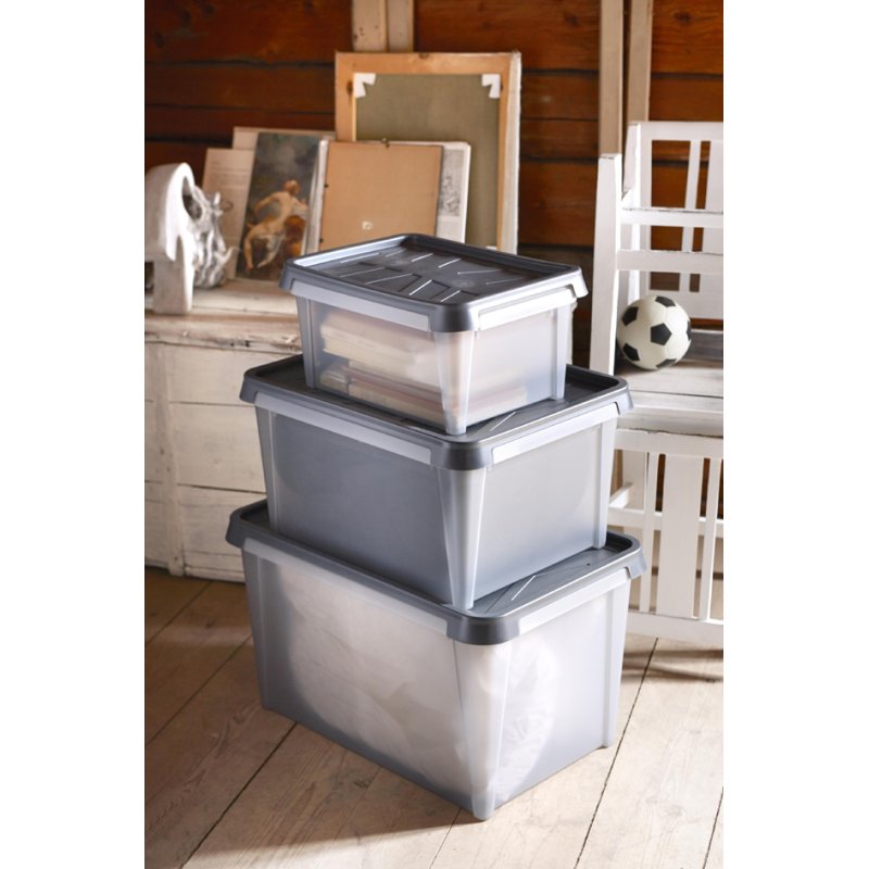 smartstore boîte de rangement DRY 13 litres, anthracite, 300×400×200 mm
