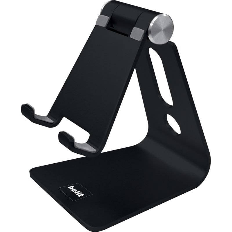helit smartphone standaard the lite stand, noir, aluminium, réglable