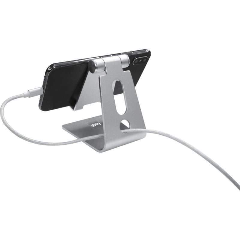 helit smartphone standaard the lite stand, noir, aluminium, réglable