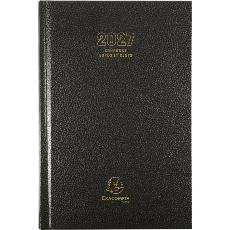 EXACOMPTA Agenda Couronne 2026, Euros et centimes, couleurs assorties
