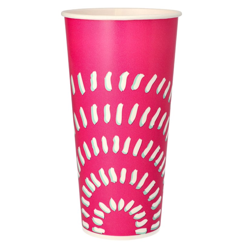 STARPAK gobelets à boire en carton, rose, 50 pièces