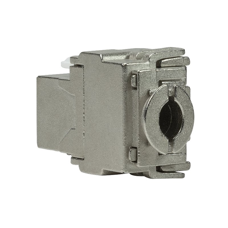 LogiLink Professional cadre de montage connecteur Cat. 6a, argent, blindé, classe EA
