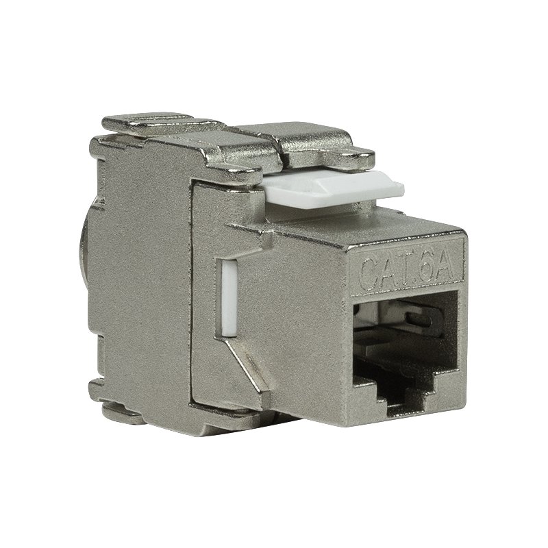 LogiLink Professional cadre de montage connecteur Cat. 6a, argent, blindé, classe EA