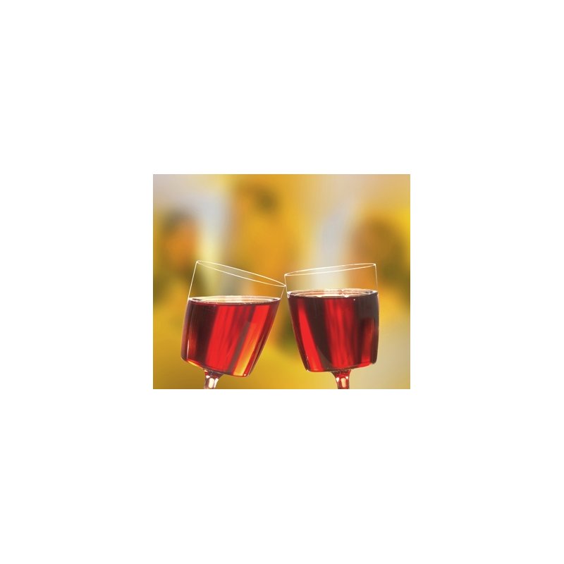 STARPAK verre à vin rouge transparent, 0,2 litre, polystyrène, 10 pièces