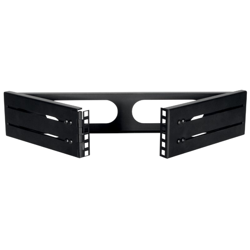 LogiLink Professional 19 inch wandbeugel, 4HE, zwart, inklapbaar