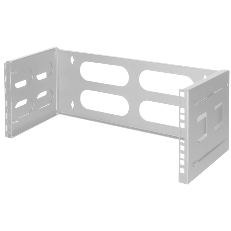 LogiLink Professional 19 inch wandbeugel, 4HE, zwart, inklapbaar