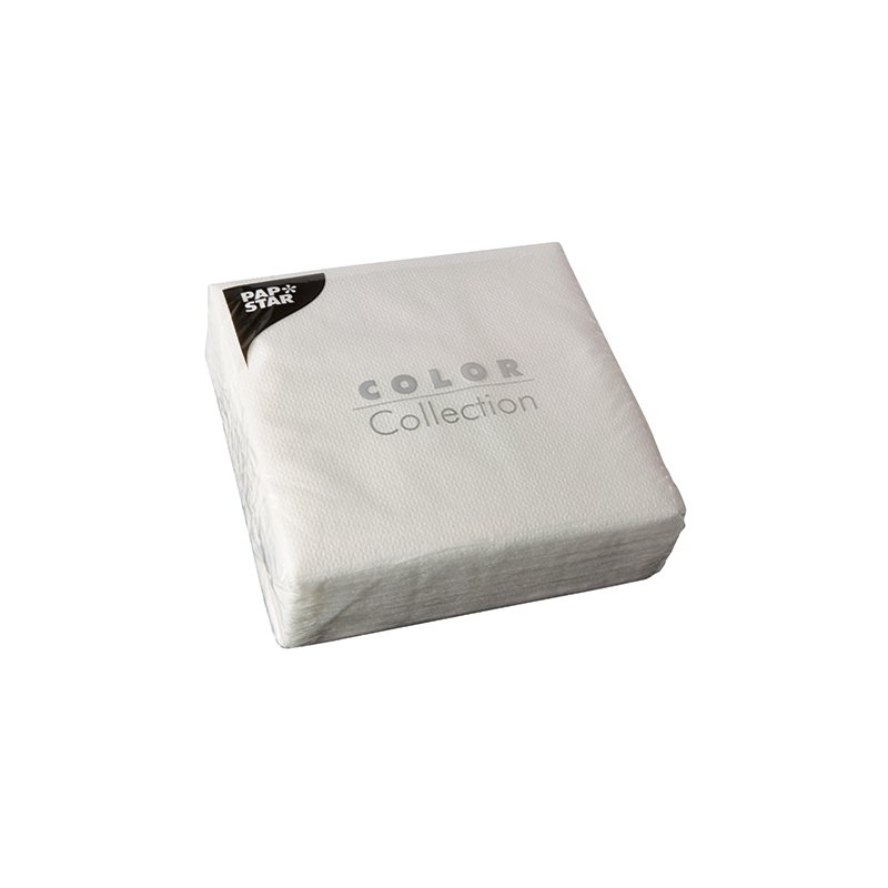 PAPSTAR serviettes de table, blanc, 330×330 mm, 100 pièces