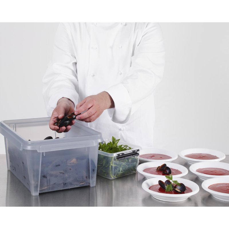 smartstore boîte de rangement CLASSIC 2 L, transparent, clips blancs