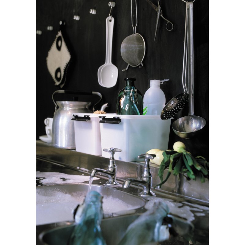 smartstore boîte de rangement CLASSIC 3L, transparent, clips noirs