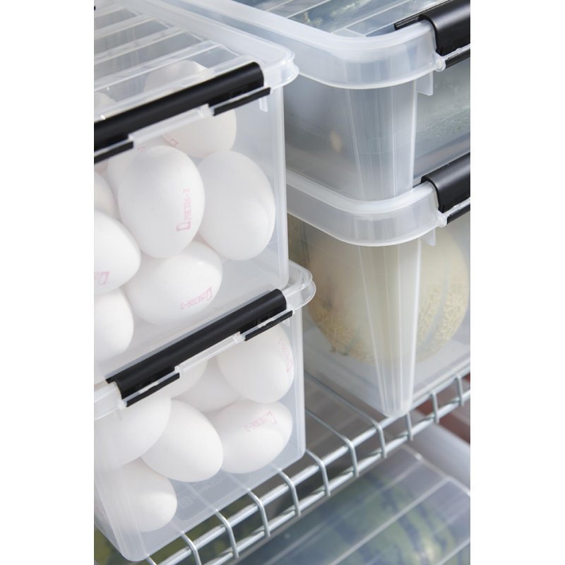 smartstore boîte de rangement CLASSIC 3L, transparent, clips noirs