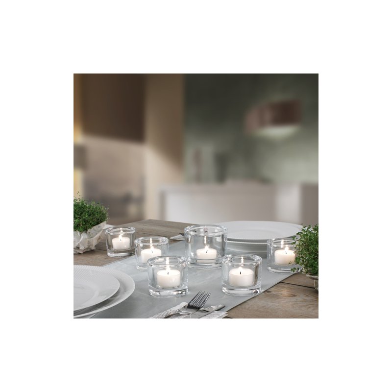 STARPAK tealights, white, 40 pieces