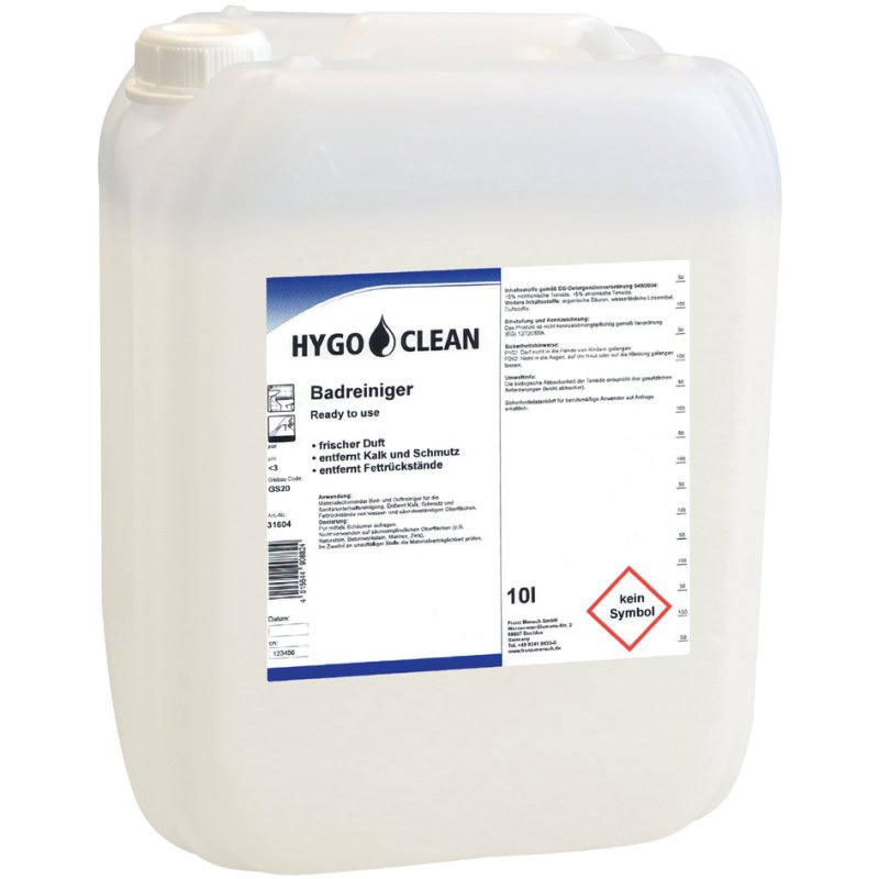 HYGOCLEAN nettoyant salle de bain spray, prêt à l'emploi, 1 litre