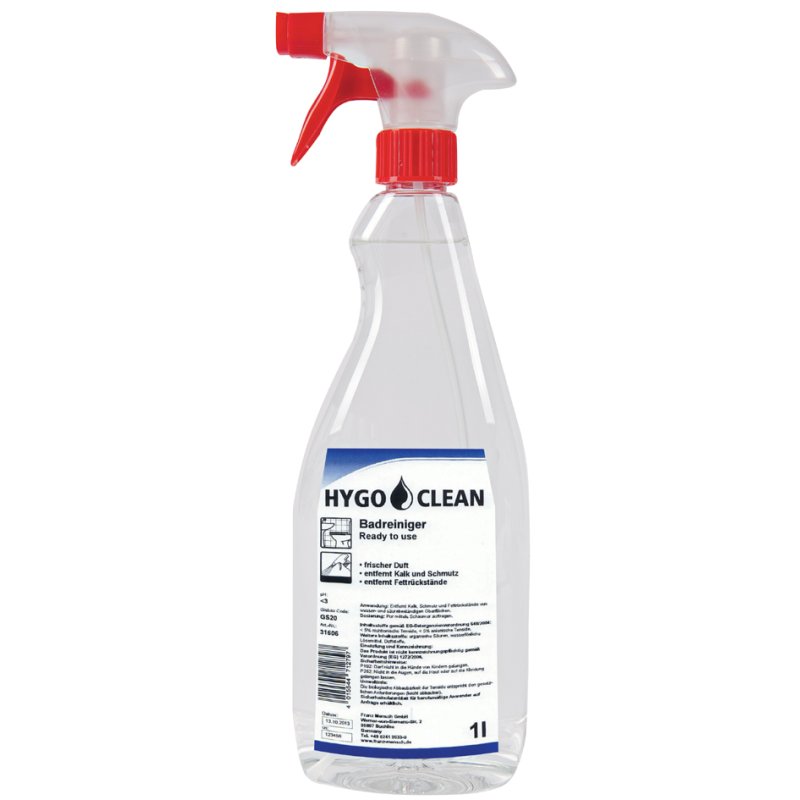 HYGOCLEAN nettoyant salle de bain spray, prêt à l'emploi, 1 litre